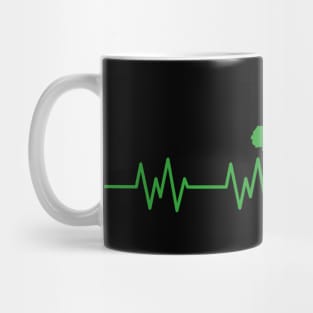 Brazil Heartbeat Flag Pulse Brazilian Mug